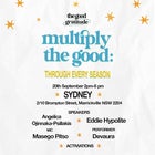 Multiply The Good: Through Every Season *SYDNEY*