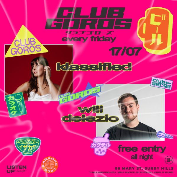 ★ CLUB GOROS ★ JULY 17 ★ live at GOROS - Concert poster