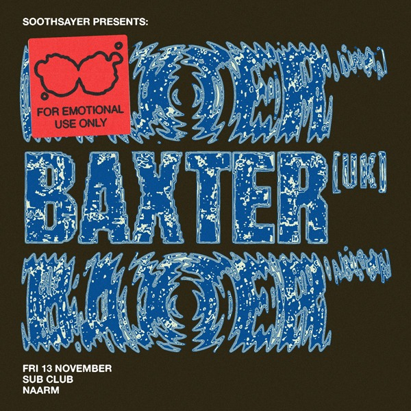 Baxter (UK) live at Sub Club - Concert poster