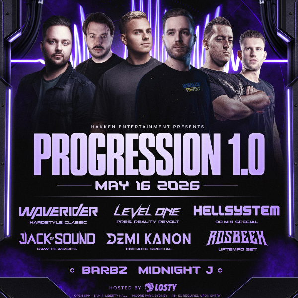 Progression 1.0 live at Liberty Hall - Concert poster