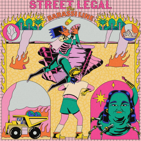 Street Legal 'The Barassi Line' single tour with The Genevieves and Dropsink live at The Ed Castle - Concert poster