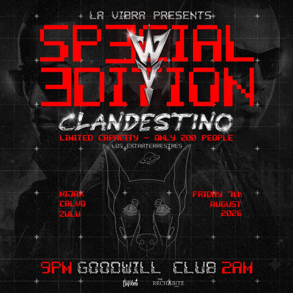 CLANDESTINO | OLD SCHOOL REGGAETON | W&Y EDITION live at The Rechabite - Concert poster