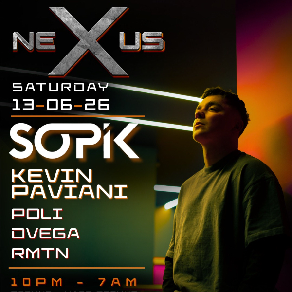 NEXUS Saturday - Ft. SOPIK live at Tempo Nightclub - Concert poster