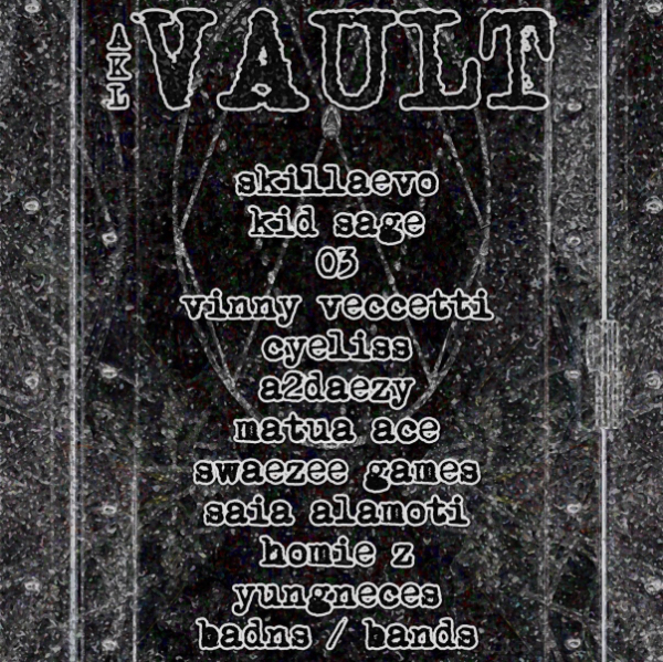 Vault AKL live at One2 Radio (Downstairs) - Concert poster