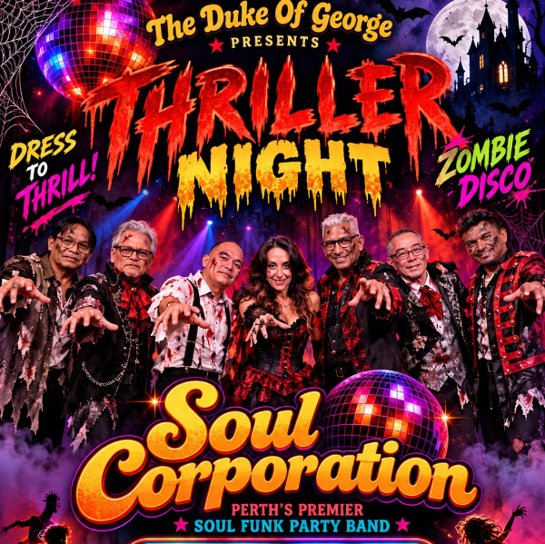 Soul Corporation live at The Duke of George - Concert poster