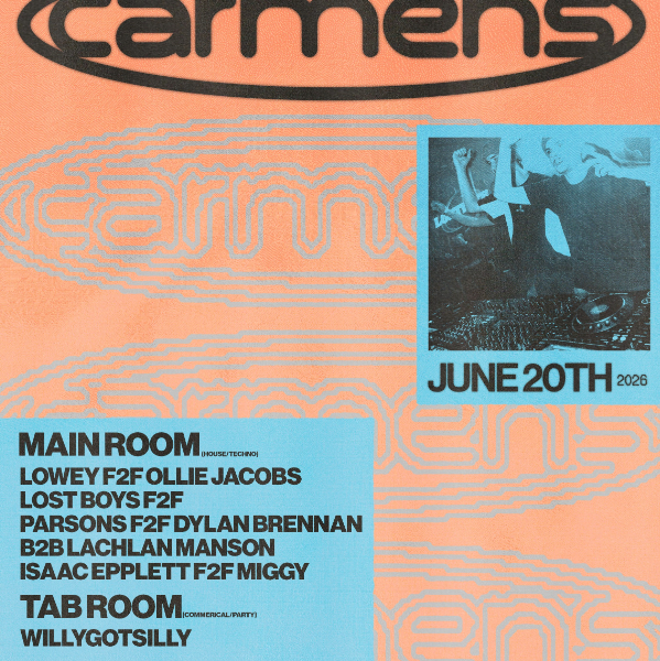 Carmens June 20th - F2F Night live at Carmens Nightclub - Concert poster