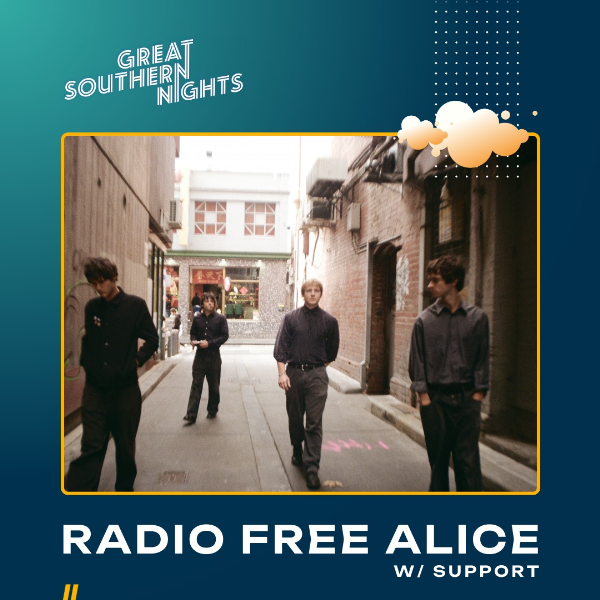 Radio Free Alice live at Hotel Brunswick in Brunswick heads on May 15, 2026 - Concert poster