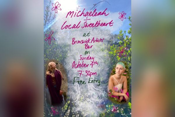 MICHAELEAH / LOCAL SWEETHEART live at Brunswick Ballroom - Concert poster
