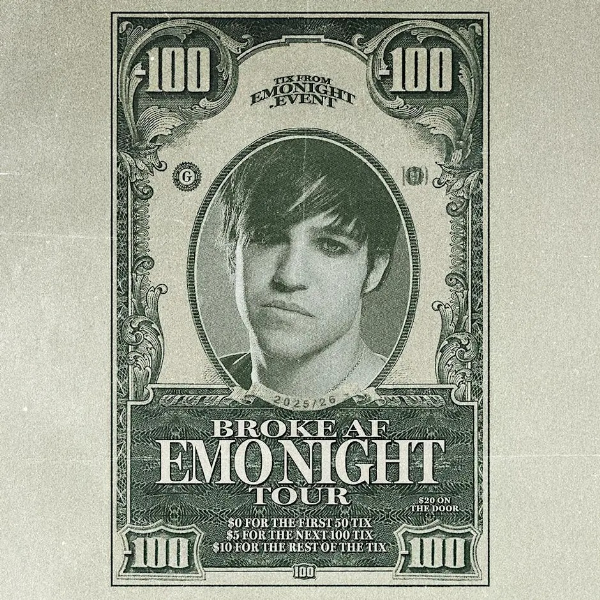 BROKE AF EMO NIGHT SYDNEY live at Oxford Art Factory - Concert poster