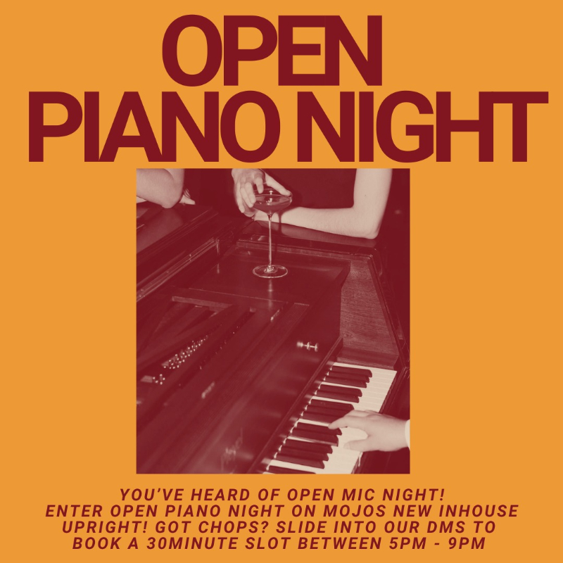 MOJOS OPEN PIANO NIGHT live at MOJO'S BAR - Concert poster