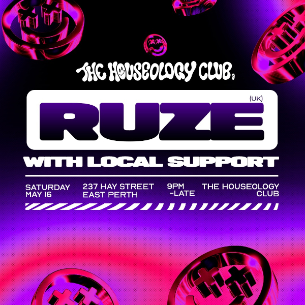 The Houseology Club ft. RUZE (UK) live at Barbes - Concert poster