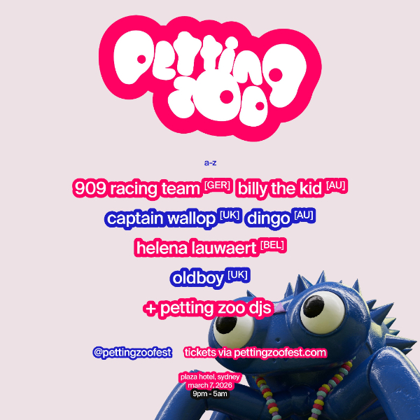 Petting Zoo live at Plaza Hotel Basement in Sydney on March 07, 2026 - Concert poster