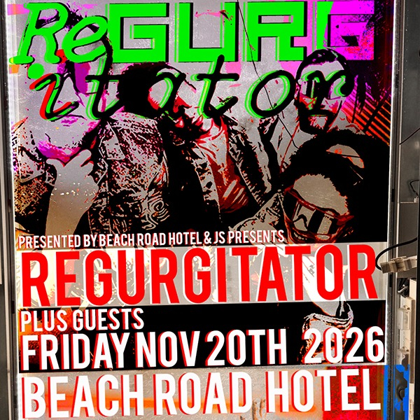 Regurgitator Live at Beach Road, Bondi live at Beach Road Hotel - Concert poster