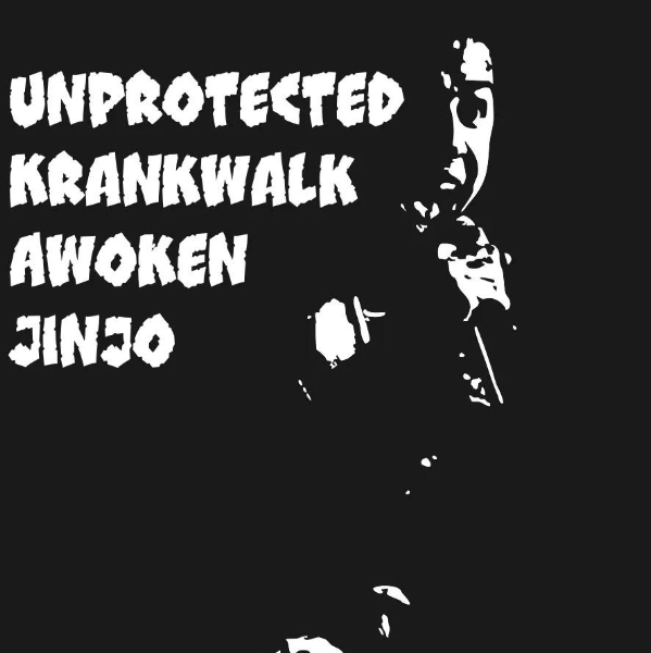 Unprotected + Krankwalk + Awoken + Jinjo live at Ocean View (Wamberal Surf Club) - Concert poster
