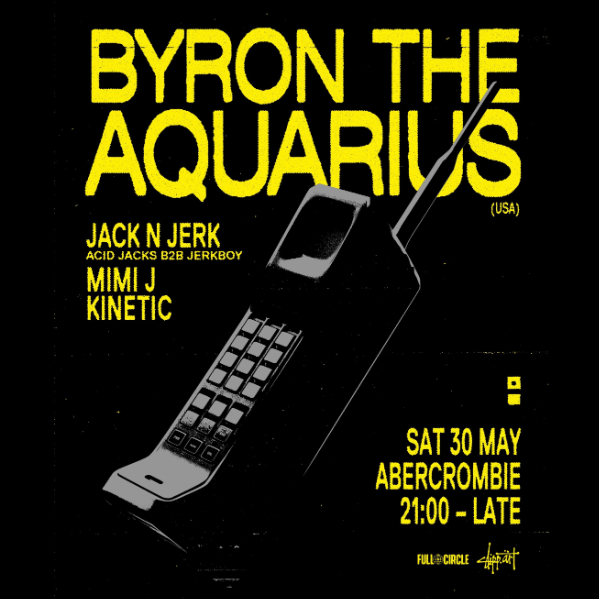 clipp.art presents BYRON THE AQUARIUS [USA] live at Abercrombie Hotel - Concert poster