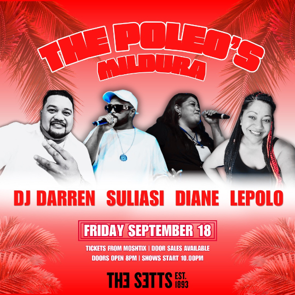 The Poleo’s Mildura live at THE SETTS - Mildura - Concert poster