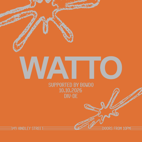 DIV-DE Presents. WATTO live at DIV-DE - Concert poster