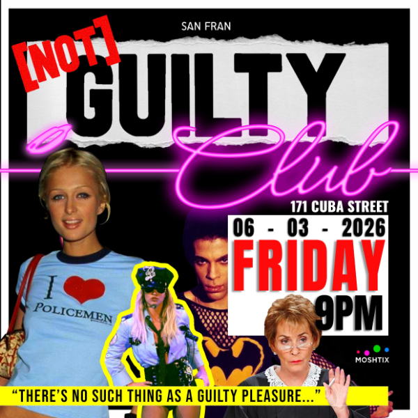 Not Guilty! Club Night live at San Fran in Te Aro on March 06, 2026 - Concert poster