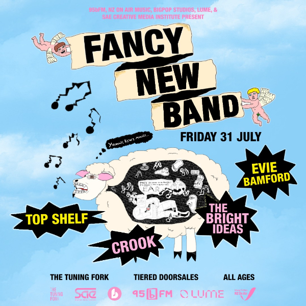 95bFM Fancy New Band Showcase 2026 live at The Tuning Fork - Concert poster