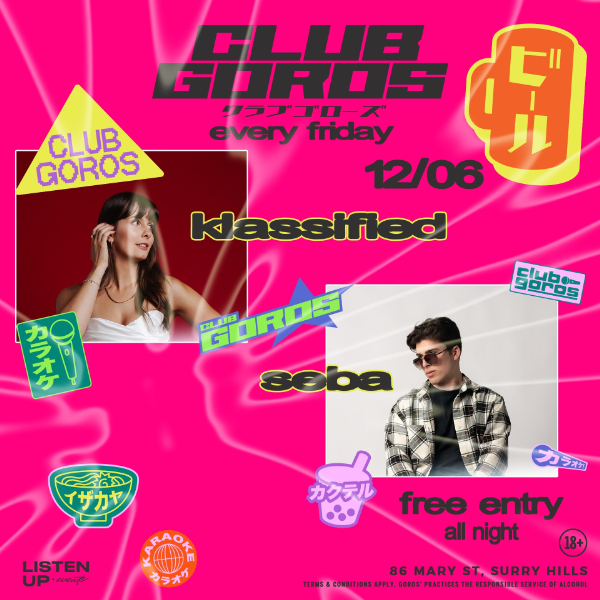 ★ CLUB GOROS ★ JUNE 12 ★ live at GOROS - Concert poster
