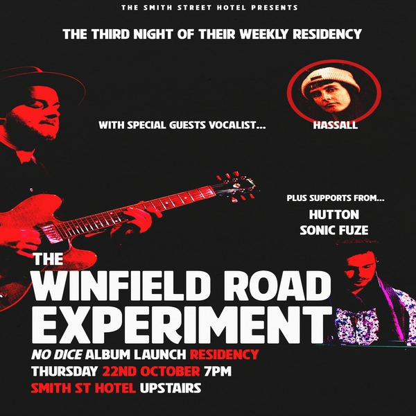 Winfield Road Experiment Residency live at A Smith St Basement - Concert poster