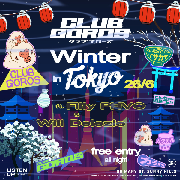 ★ CLUB GOROS ★ JUNE 26 ★ WINTER IN TOKYO ★ live at GOROS - Concert poster
