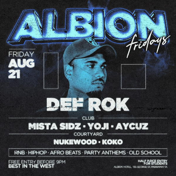 Albion Fridays ft. Glow Stick Party live at The Albion Hotel - Concert poster