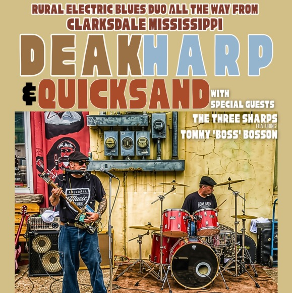 Deak Harp & Quicksand live at The Charles Hotel - Concert poster