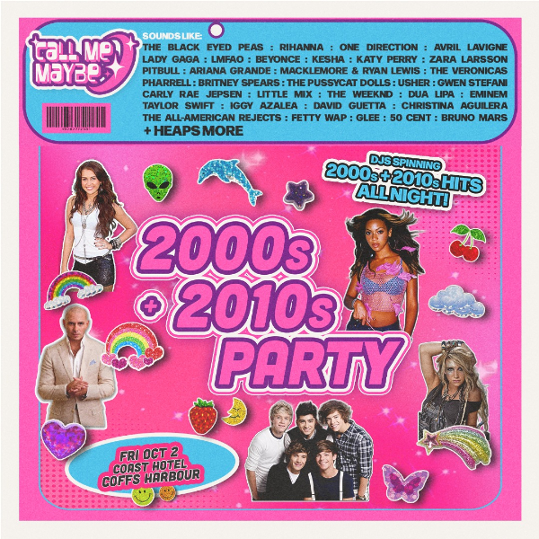 2000s + 2010s Party - Coffs Harbour 