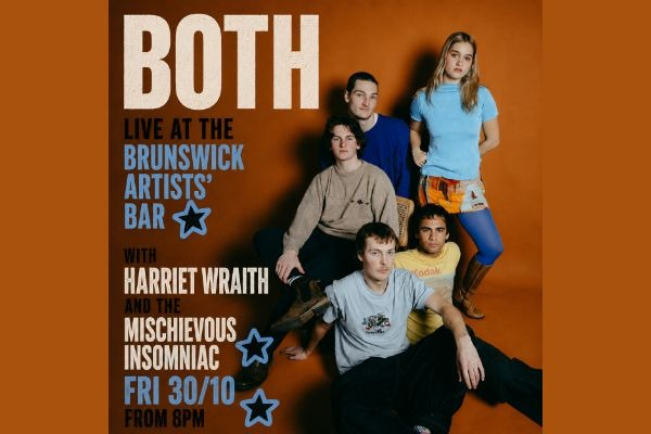 BOTH / HARRIET WRAITH /  THE MISCHIEVIOUS INSOMNIAC live at Brunswick Ballroom - Concert poster