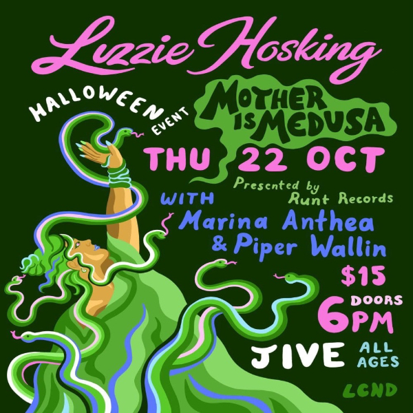 Lizzie Hosking 'Mother is Medusa' Launch live at JIVE, ADELAIDE - Concert poster