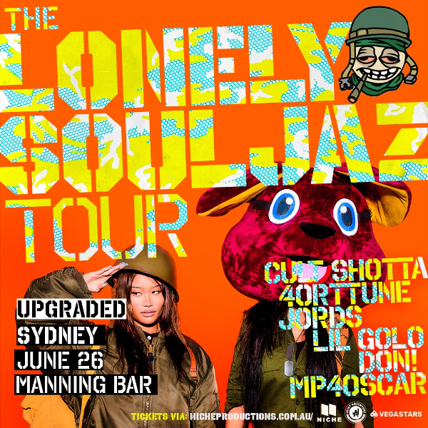 UPGRADED: THE LONELY SOULJAZ TOUR live at Manning Bar - Concert poster