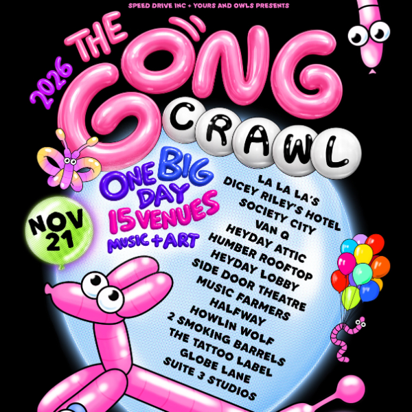 THE GONG CRAWL 2026 live at Wollongong CBD Laneway - Concert poster
