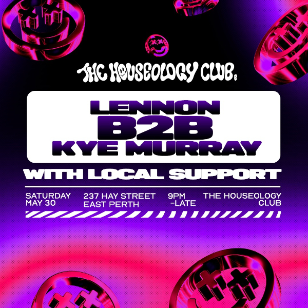 The Houseology Club ft. LENNON & KYE MURRAY live at Barbes - Concert poster