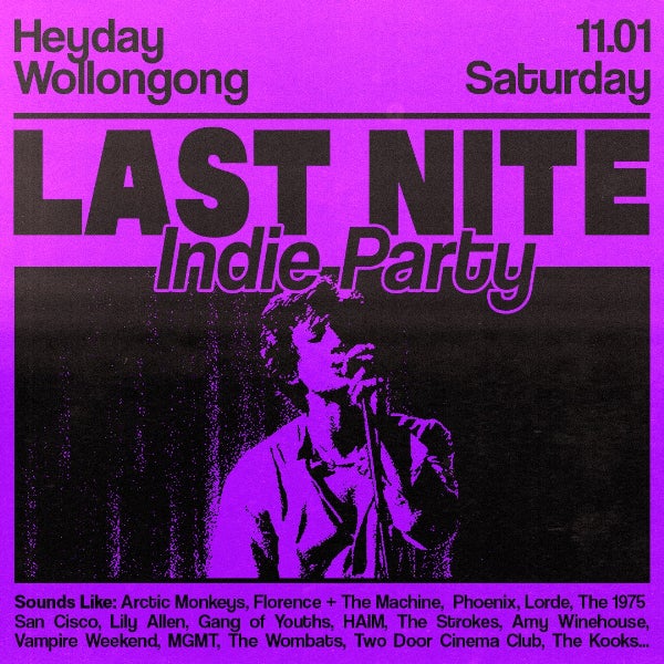 Last Nite: Indie Party - Wollongong
