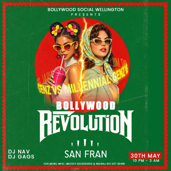 Bollywood Revolution Party (Wellington) live at San Fran - Concert poster