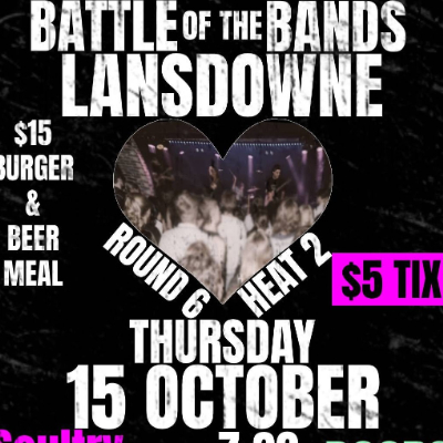 Battle of the Bands live at Lansdowne Hotel - Concert poster