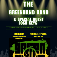 The Green Hand Band & Special Guest Josh Keys live at Lazybones Lounge Restaurant & Bar in Marrickville on April 09, 2026 - Concert poster