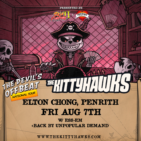 The Kittyhawks "The Devil's Offbeat" National Tour - Penrith live at Elton chong - Concert poster
