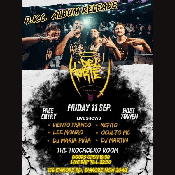 DEL KORTE CREW — EP LAUNCH - FREE live at The Trocadero Room - Concert poster